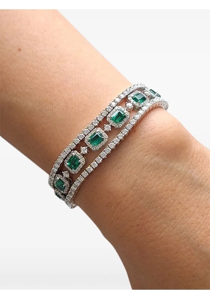 HYT Jewelry emerald and diamond tennis bracelet - Silver