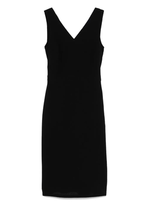 CHANEL Pre-Owned 1990s wrap-design midi dress - Black