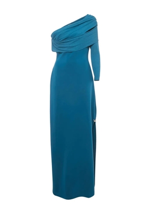 CHATS BY C.DAM draped one-sleeve maxi dress - Blue