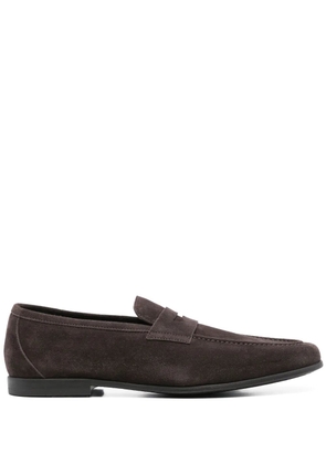 Canali suede loafers - Brown