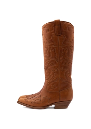 Buttero Flee stitched-design cowboy boots - Brown