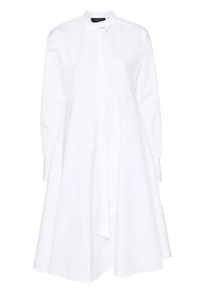 Fabiana Filippi poplin shirt dress - White