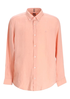 BOSS long-sleeve linen shirt - Pink
