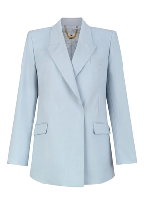 Elisabetta Franchi Cool belted wrap-effect suit - Blue