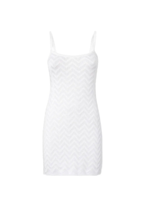 Missoni chevron strap mini dress - White