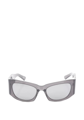 Balenciaga Pre-Owned 2020s rectangle-frame sunglasses - Black