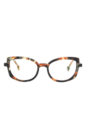 L.A. EYEWORKS Sea Ranch cat-eye glasses - Black