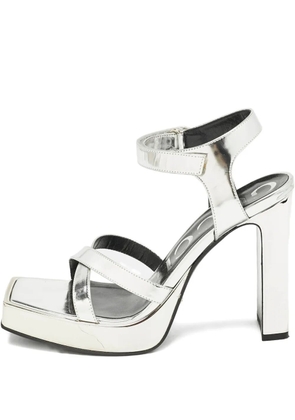 Gucci Pre-Owned 110mm platform sandals - Silver
