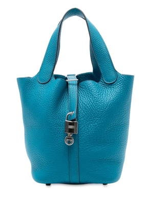 Hermès Pre-Owned 2013 Clemence Picotin Lock 18 handbag - Blue