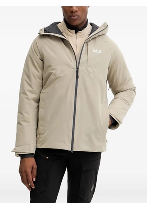 JACK WOLFSKIN Icecape hooded zip jacket - Neutrals