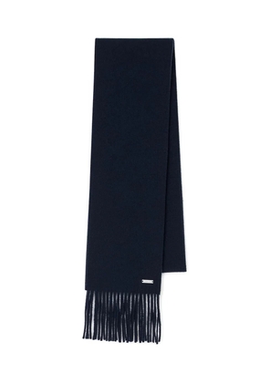 SANDRO fringed scarf - Blue