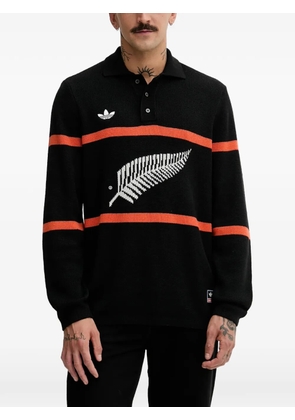 adidas graphic polo sweater - Black