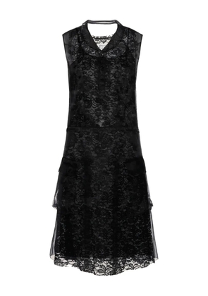 Maison Margiela lace-trimmed pocket mini dress - Black