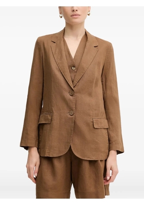 Benetton notched lapels blazer - Brown