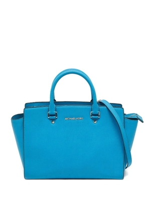 Michael Kors large Selma leather tote bag - Blue