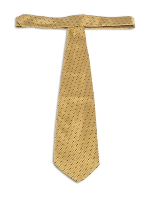 Valentino Garavani Pre-Owned patterned silk tie - Yellow