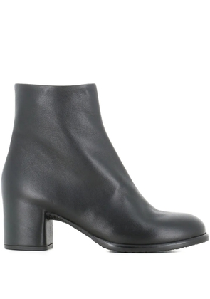 Del Carlo leather ankle boots - Black