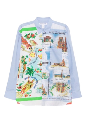 Comme Des Garçons Shirt graphic-print shirt - Blue