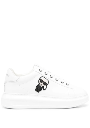 Karl Lagerfeld Ikonik Karl-motif lace-up sneakers - White
