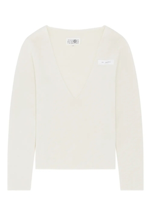 MM6 Maison Margiela V-neck sweater - Neutrals