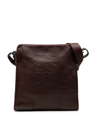 Loewe Pre-Owned 2010-2025 Anagram Leather crossbody bag - Brown