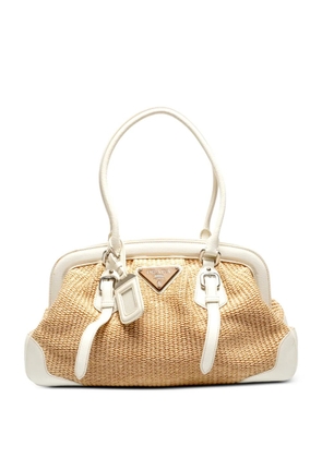 Prada Pre-Owned 2000-2010 logo-detail tote bag - Neutrals
