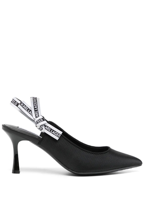 Karl Lagerfeld 80mm Sienna ribbon pumps - Black