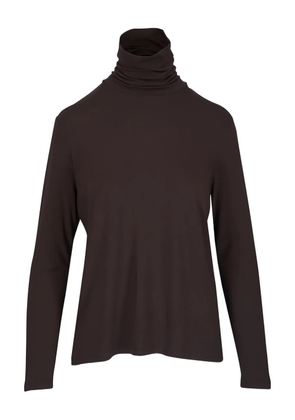 Majestic Filatures roll-neck long-sleeved top - Brown
