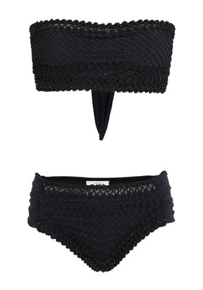 Amir Slama crochet-knit bikini - Black