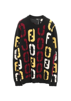 Fendi Pre-Owned 2000s logo crew-neck sweater - Black