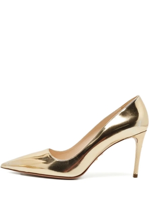 Prada Pre-Owned leather pointed pumps - Gold