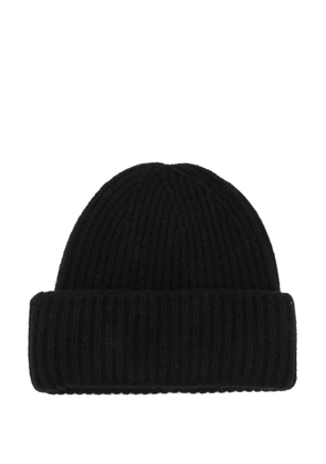 Soft Goat cashmere beanie - Black