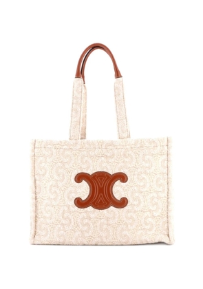 Celine Pre-Owned Cabas Thais Triomphe Wool Large tote bag - Neutrals