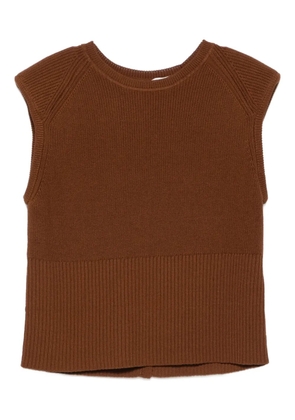 Ba&Sh Esma button-detail top - Brown