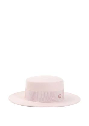Maison Michel Kiki ribbon-detailed wool hat - Pink