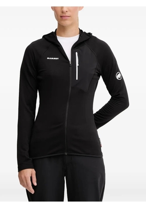 Mammut hooded zip-up top - Black