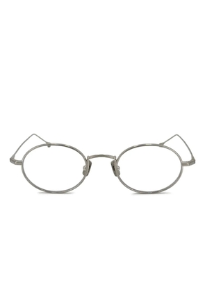 Peter And May oval-frame glasses - Silver