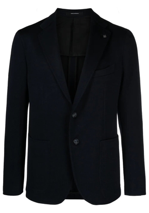 Tagliatore single-breasted jersey blazer - Blue