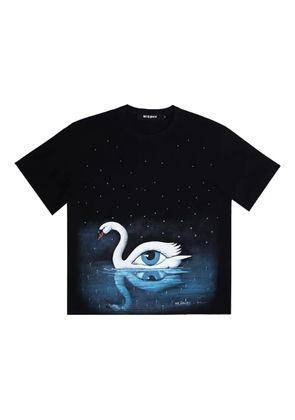 MISBHV Olbinski Edition embellished swan T-shirt - Black