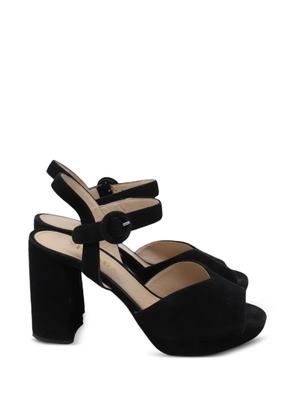 Prada Pre-Owned ankle strap platform sandals - Black