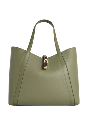 Furla Goccia top-handle leather tote bag - Green
