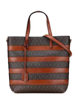Saint Laurent Pre-Owned 2021 Le Monogramme Coated Canvas and Leather Shopper Tote satchel - Brown