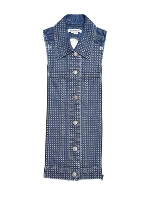 Veronica Beard buttoned embellished tie - Blue