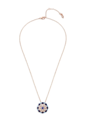 Aneka 18K recycled rose gold Kaleido Prism diamond necklace
