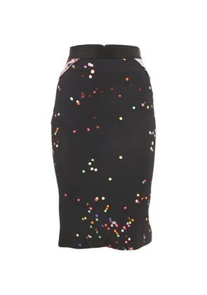 Givenchy Pre-Owned crepe dots midi skirt - Black
