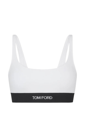 TOM FORD logo-detail bra - White