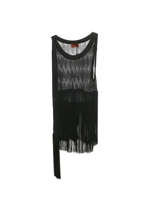 Missoni fringed knitted top - Black