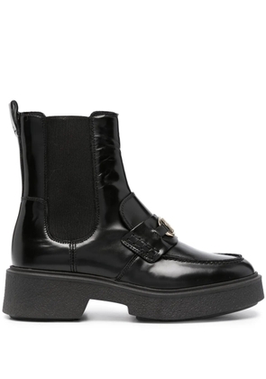 Tommy Hilfiger 45mm logo-plaque ankle boots - Black