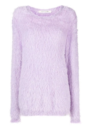 1017 ALYX 9SM feather-textured pullover jumper - Purple