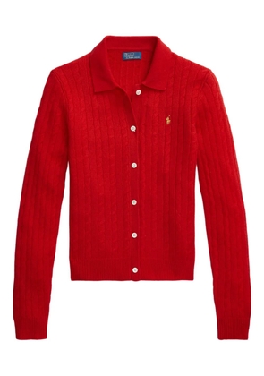 Polo Ralph Lauren cable-knit polo cardigan - Red